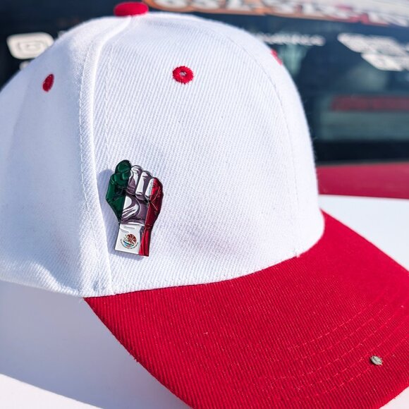 Fist Mexico Pin for Caps Clothing Enamel Badge Mexican Flag Pin Mexico Arm Pin - Picture 6 of 6